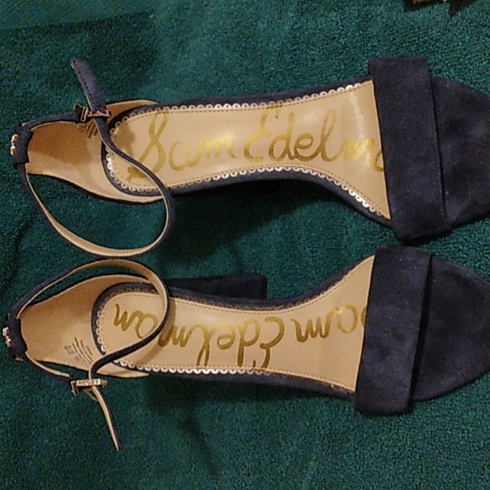 Sam Edeleman Yaro block heel ankle strap heels sz 7.5